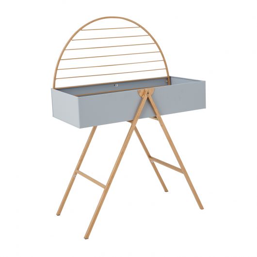 Kenji Grey Metal Plant Trough By Accent Decor | Planters, Troughs & Cachepots | Modishstore - 2