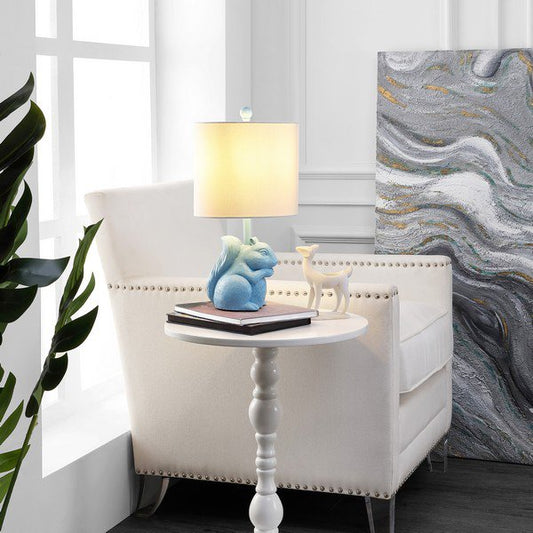 Safavieh Sunny Squirrel Lamp - Blue | Table Lamps | Modishstore