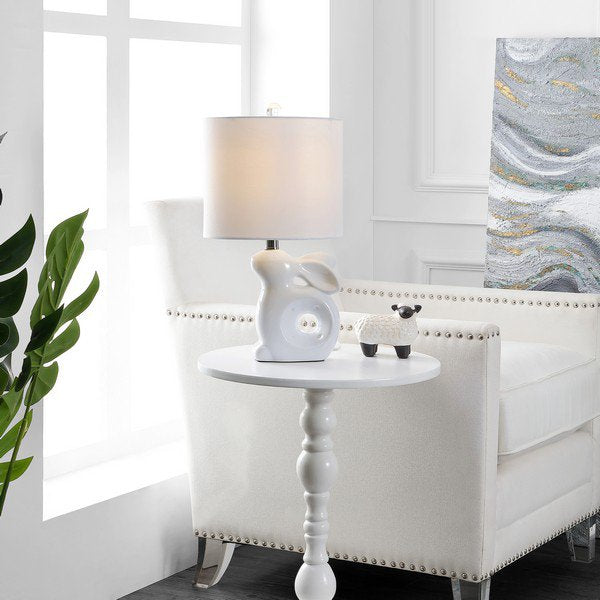 Safavieh Ruby Rabbit Lamp - White | Table Lamps | Modishstore