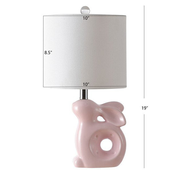 Safavieh Ruby Rabbit Lamp - Pink | Table Lamps | Modishstore - 3
