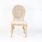 King Louis Chair - Natural with Rattan Back Set Of 4 By Atlas | Dining Chairs| Modishstore