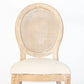 King Louis Chair - Natural with Rattan Back Set Of 4 By Atlas | Dining Chairs| Modishstore - 2