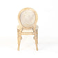 King Louis Chair - Natural with Rattan Back Set Of 4 By Atlas | Dining Chairs| Modishstore - 5