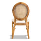 Stackable King Louis Chair-Dark Natural Rattan Set Of 4 By Atlas | Dining Chairs| Modishstore - 2