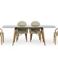 Modrest Kipling - Modern Smoked Glass & Walnut Large Dining Table-2