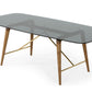 Modrest Kipling - Modern Smoked Glass & Walnut Large Dining Table-3