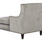 Safavieh Vitali Studded Chaise - Gray | Lounge Chairs | Modishstore - 5