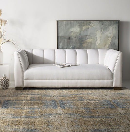 Safavieh Beverly Linen Blend Sofa - White | Sofas | Modishstore