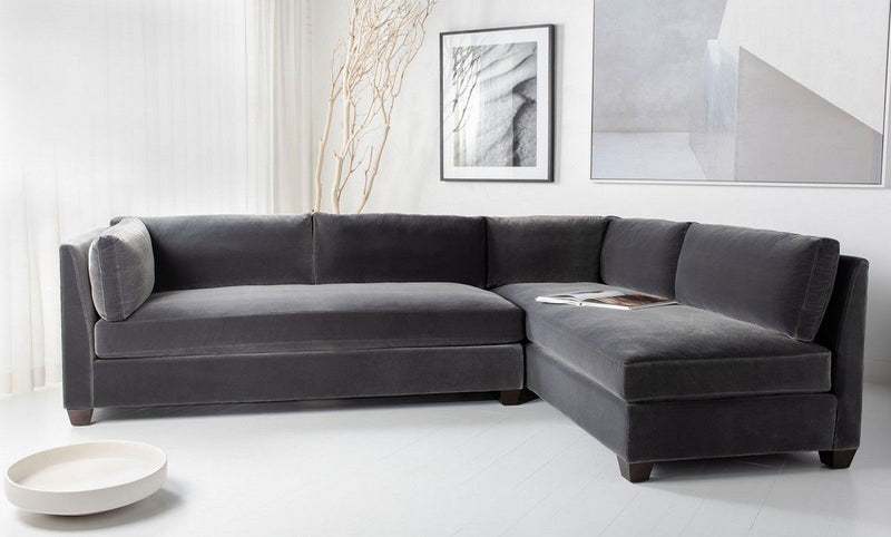 Safavieh Bianchi Sectional Sofa - Dark Gray | Sectional | Modishstore