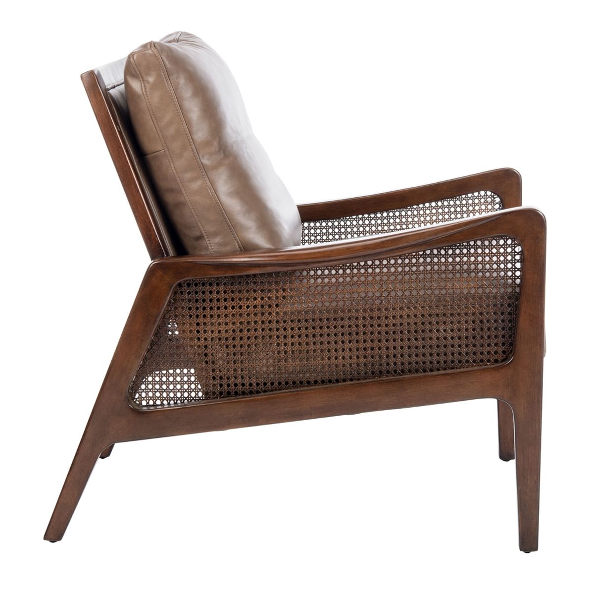 Safavieh Moretti Wood Frame Accent Chai - Dark Brown | Dining Chairs | Modishstore - 4