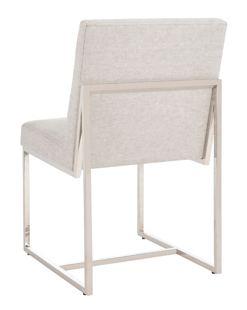 Safavieh Lombardi Chrome Dining Chair | Dining Chairs | Modishstore - 3
