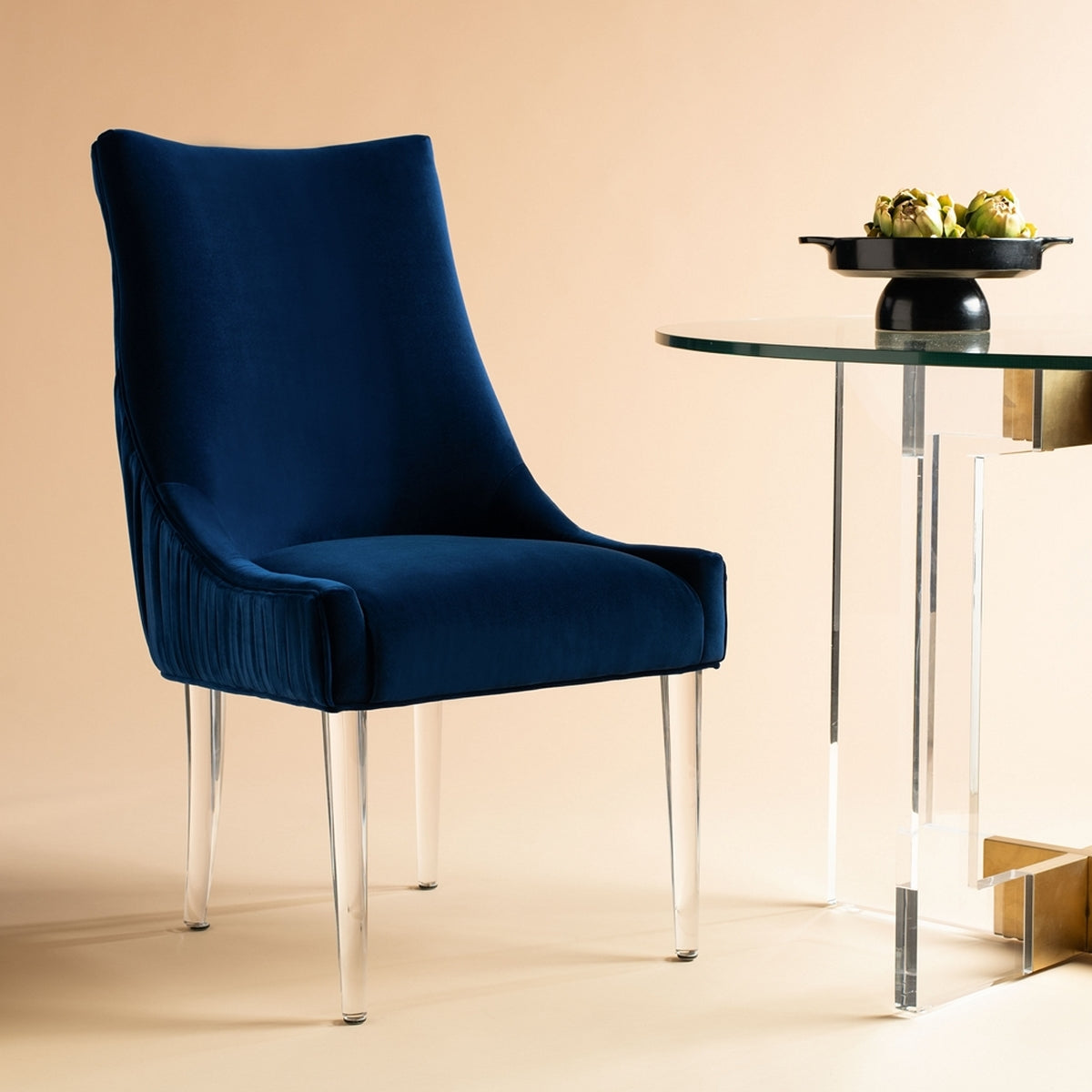 Safavieh Deluca Acrylic Leg Dining Chair | Dining Chairs | Modishstore - 10