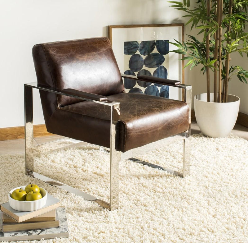 Safavieh Parkgate Occassional Chair - Brown | Accent Chairs | Modishstore