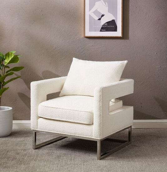 Safavieh Olivya Club Chair - Ivory | Accent Chairs | Modishstore