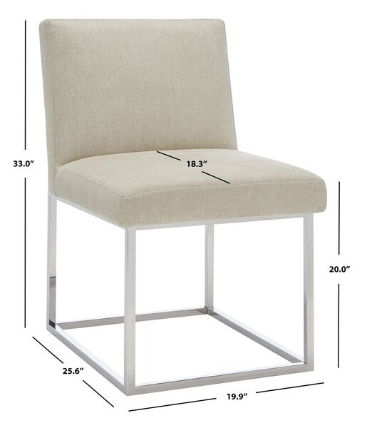 Safavieh Jenette Dining Chair - Taupe | Dining Chairs | Modishstore - 3