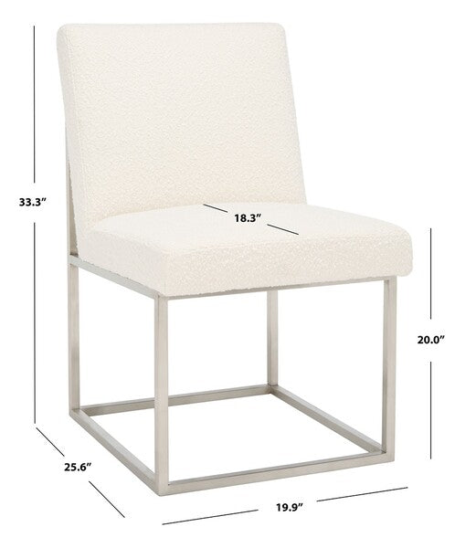Safavieh Jenette Dining Chair - Ivory | Dining Chairs | Modishstore - 3