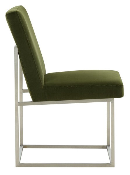 Safavieh Jenette Dining Chair - Forest Green | Dining Chairs | Modishstore - 4
