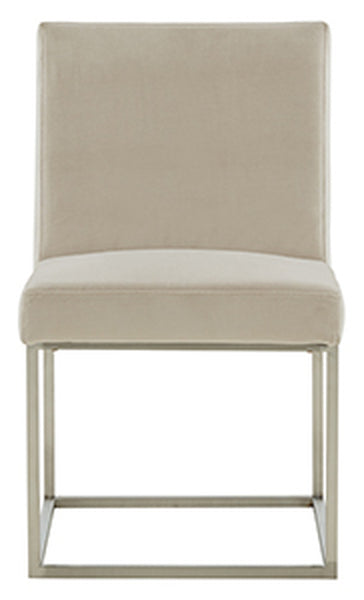 Safavieh Jenette Dining Chair - Taupe and Silver | Dining Chairs | Modishstore - 2