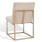 Safavieh Jenette Dining Chair - Taupe and Gold | Dining Chairs | Modishstore - 5