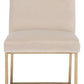 Safavieh Jenette Dining Chair - Taupe and Gold | Dining Chairs | Modishstore - 2
