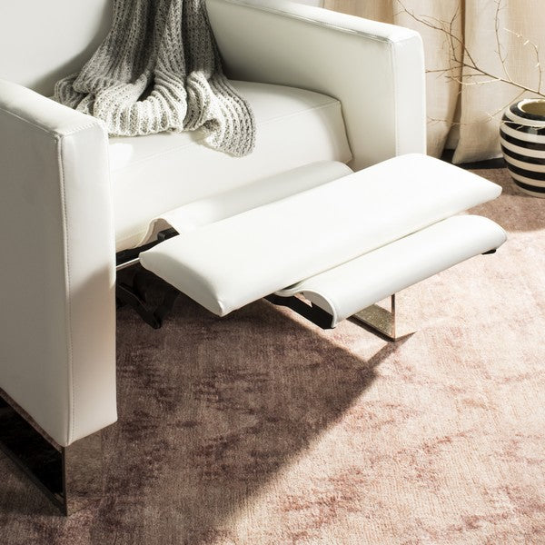 Safavieh Brenton Recliner Chair - White | Accent Chairs | Modishstore - 4