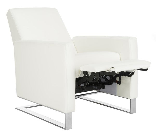 Safavieh Brenton Recliner Chair - White | Accent Chairs | Modishstore - 3