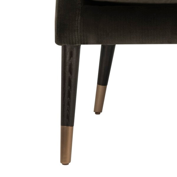 Safavieh Sicily Velvet Arm Chair - Shale | Accent Chairs | Modishstore - 5