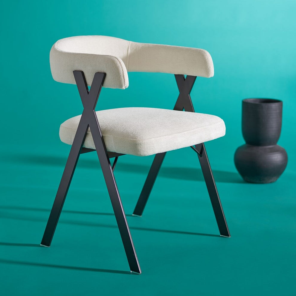 Safavieh Izzy Chenille Dining Chair | Dining Chairs | Modishstore - 6