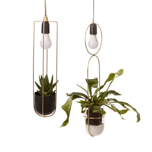 Kol Acrobatic Hanging Planter with Spot Light By Accent Decor | Planters, Troughs & Cachepots | Modishstore - 2