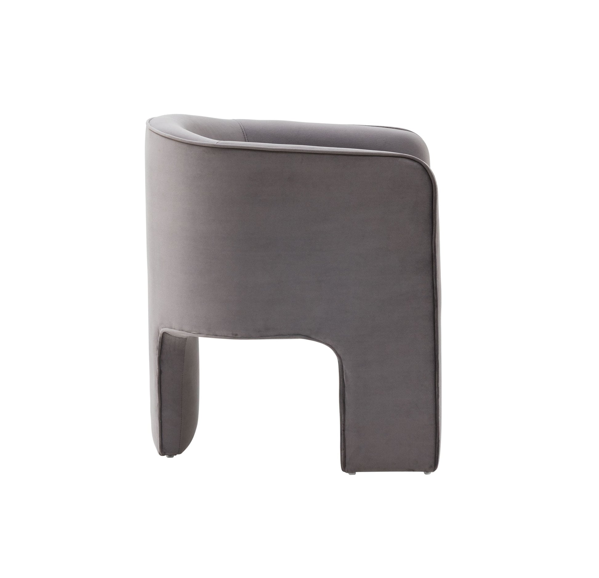 Modrest Kyle Modern Dark Grey Accent Chair | Lounge Chairs | Modishstore - 3