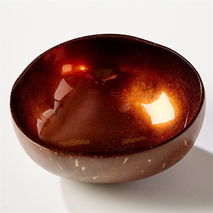 Tozai Home Shimmering Foil Lacquered Coconut Bowl - Set Of 16 | Decorative Bowls | Modishstore - 9