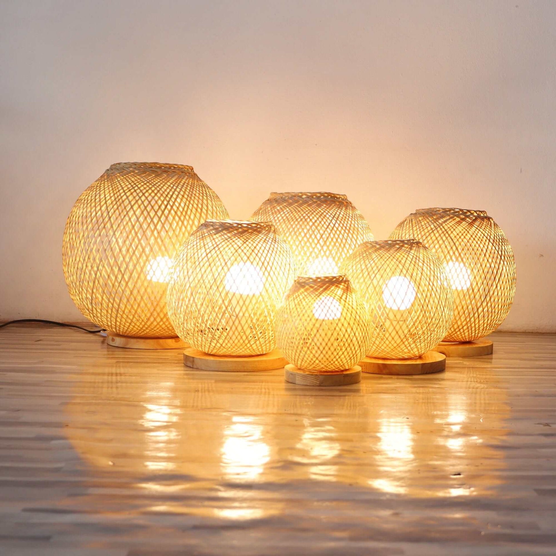 Chi Na Bamboo Weaving Table Lamp - Organic Elegance Illuminated By Thaihome | Table Lamps | Modishstore - 3
