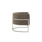Modrest Landau - Modern Grey Velvet & Stainless Steel Accent Chair-3