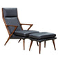 Modrest Fulton Modern Black Lounge Chair & Ottoman-2