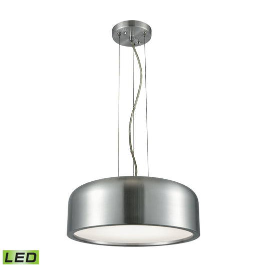 Kore 1-Light Pendant in Aluminum with Acrylic Diffuser - Integrated LED ELK Lighting | Pendant Lamps | Modishstore