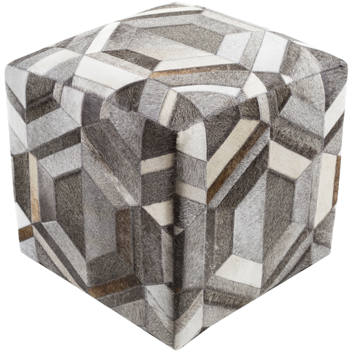 Surya Lycaon Cube Pouf - Animal - LCPF-002 | Poufs | Modishstore
