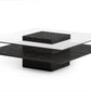 Vig Furniture Modrest Clarion Modern Grey Elm & Glass Coffee Table | Modishstore | Coffee Tables-2