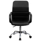 Mid-Back Black Leathersoft And Mesh Swivel Task Office Chair With Arms By Flash Furniture | Office Chairs | Modishstore - 4