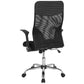 Milford High Back Ergonomic Office Chair With Contemporary Mesh Design In Black And White By Flash Furniture | Office Chairs | Modishstore - 3