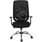 High Back Black Mesh Executive Swivel Office Chair With Arms By Flash Furniture | Office Chairs | Modishstore - 4