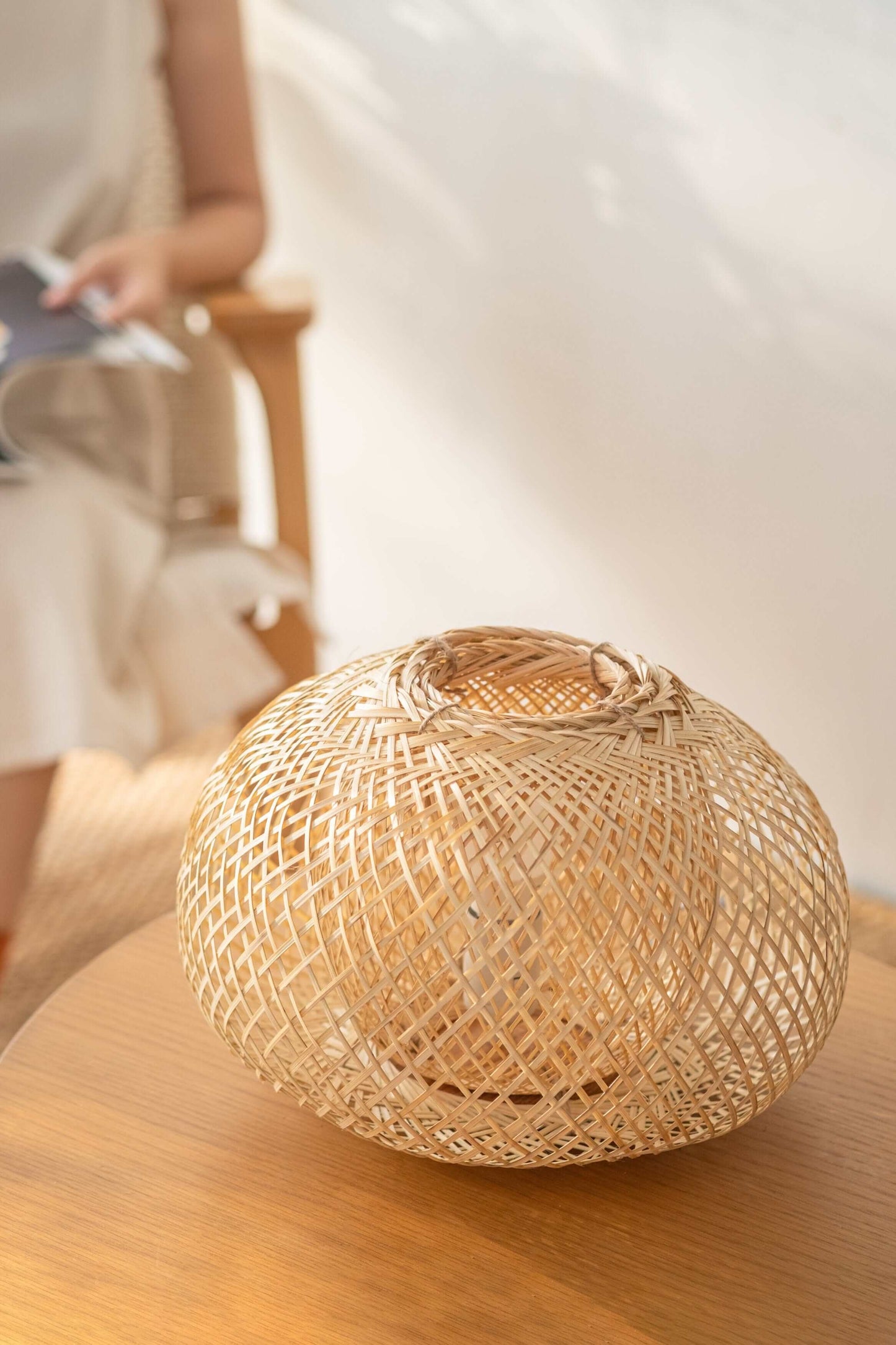 Na Wa - Bamboo Boho Table Lamp By Thaihome | Table Lamps | Modishstore - 2