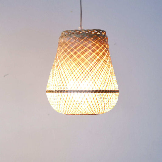 Nat - Bamboo Pendant Light (7 X 7.5 Inch) By Thaihome | Pendant Lamps | Modishstore