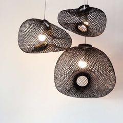 Reshape Able Bamboo Pendant Light By Thaihome