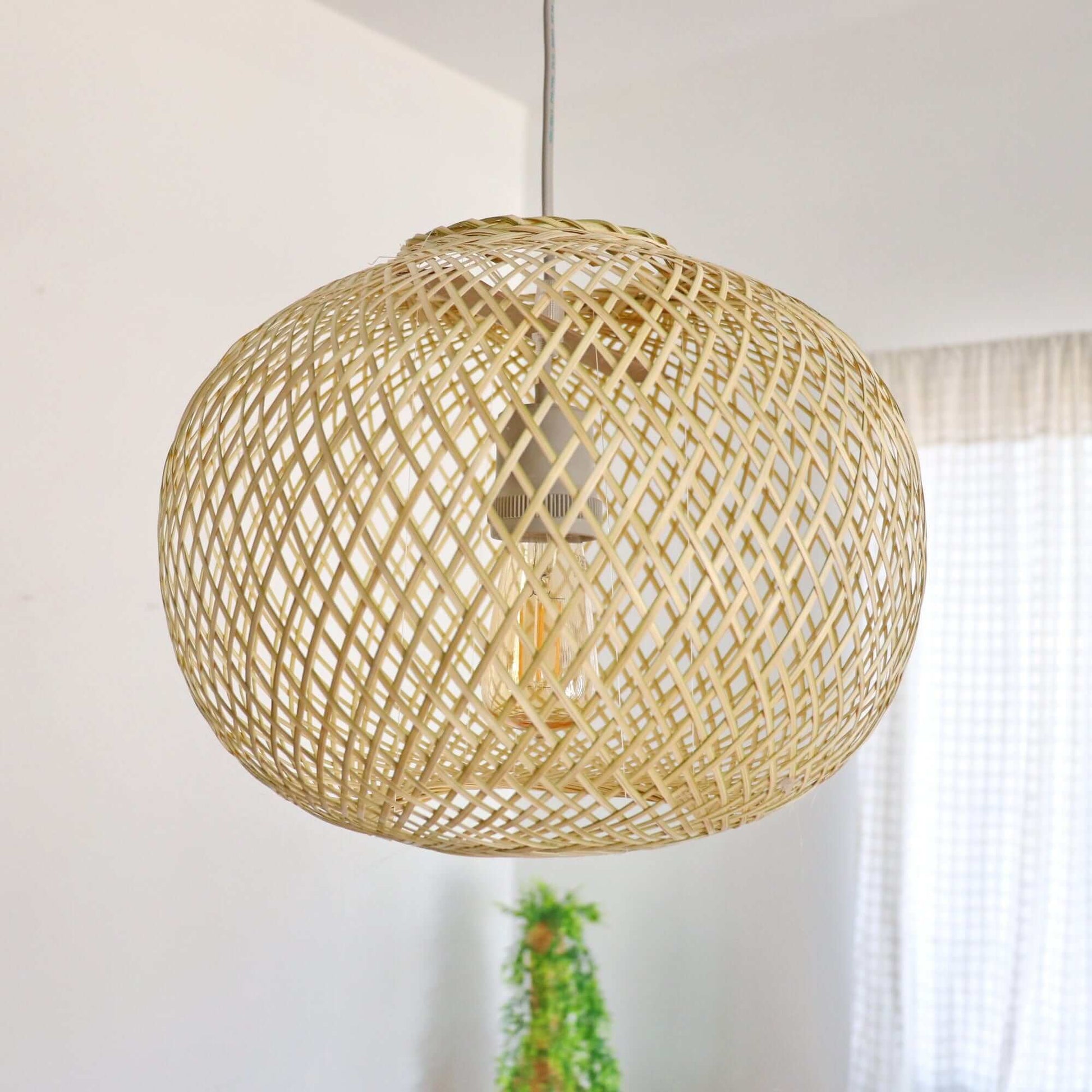 Wan - Bamboo Pendant Light (20 Cm) By Thaihome | Pendant Lamps | Modishstore - 9