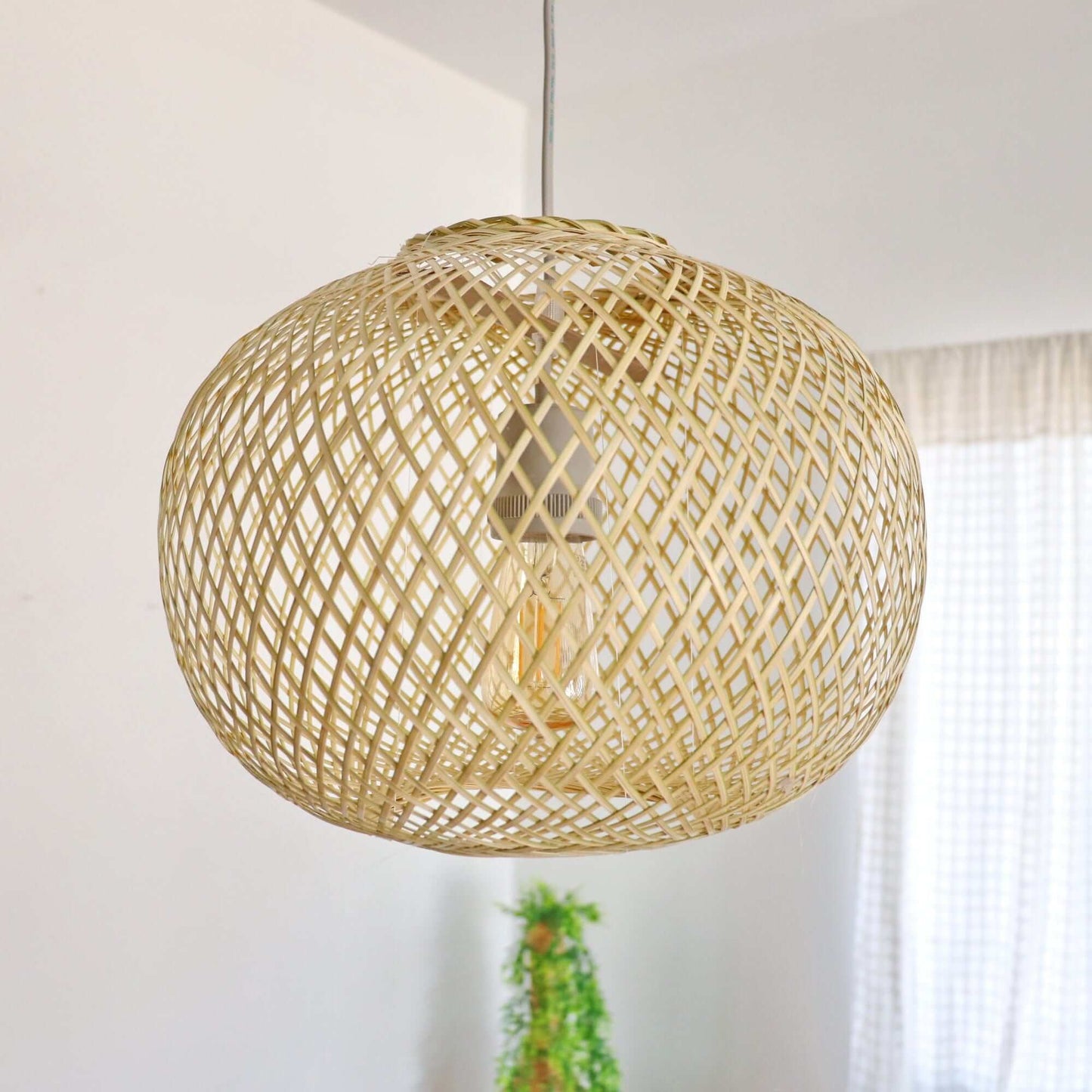 Wan - Bamboo Pendant Light (20 Cm) By Thaihome | Pendant Lamps | Modishstore - 9
