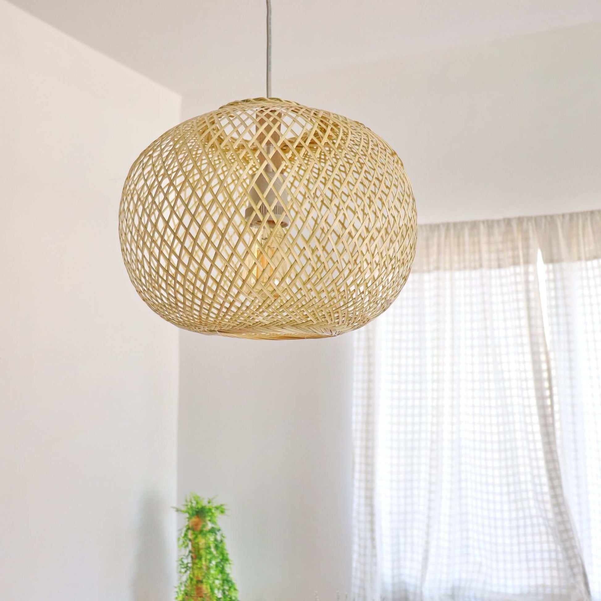 Wan - Bamboo Pendant Light (20 Cm) By Thaihome | Pendant Lamps | Modishstore - 2