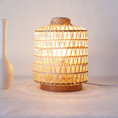 Ya Na Pat - Bamboo Boho Table Lamp By Thaihome