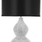 Safavieh Nicole, 24.5 Inch, Silver, Resin/Iron Table Lamp Set Of 2 W/ Usb Port ‰ÛÒ Black Shades? Set Of 2 - Silver | Table Lamps | Modishstore - 2