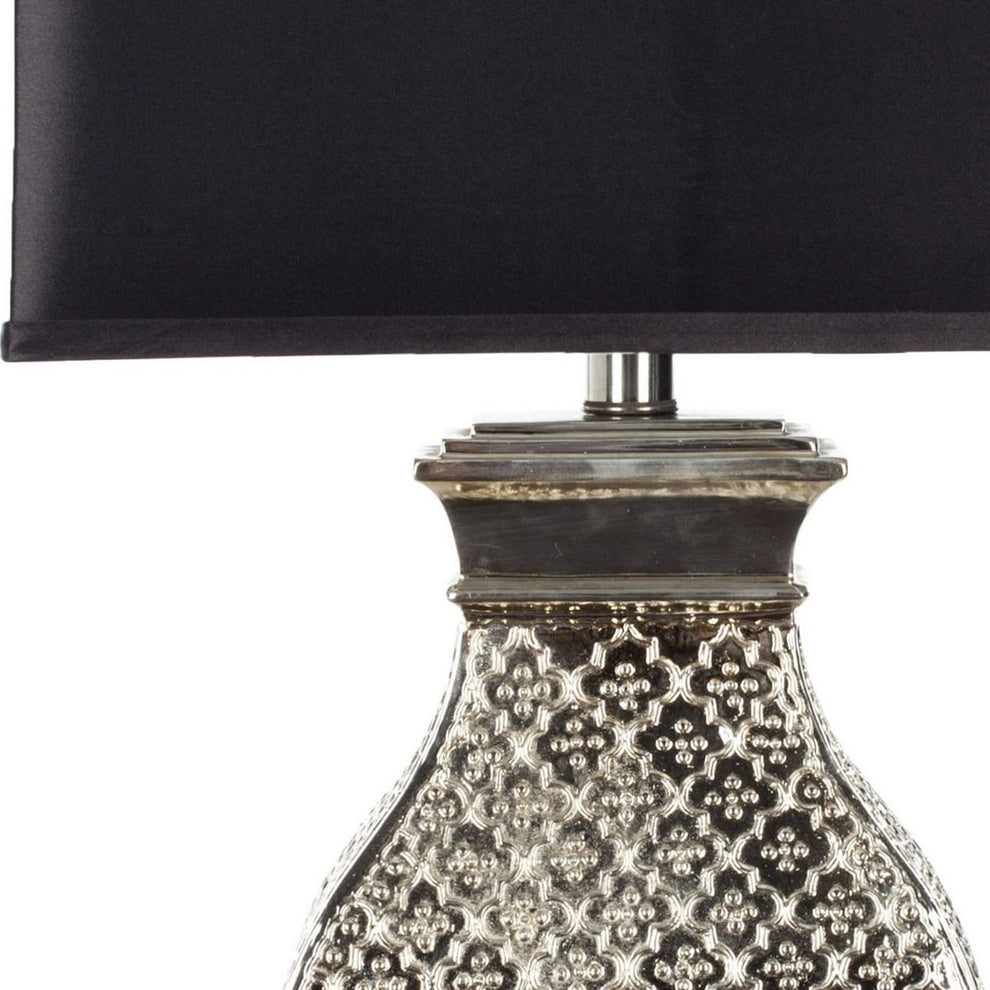 Safavieh Malaga 29-Inch H Silver Table Lamp Set Of 2 - Antique Silver | Table Lamps | Modishstore - 3