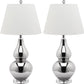 Safavieh Cybil 26-Inch H Double Gourd Lamp (Set Of 2) Set Of 2 - Silver | Table Lamps | Modishstore - 2